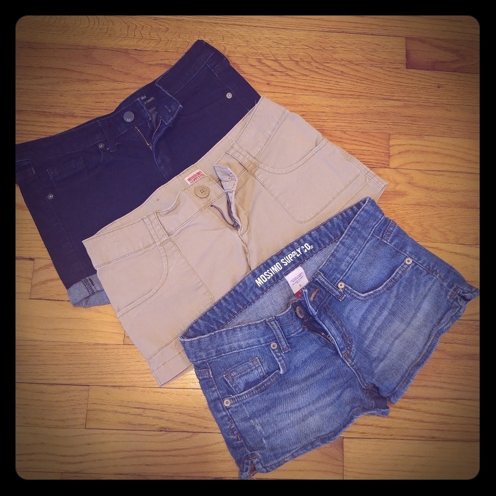 Short shorts lot of 3